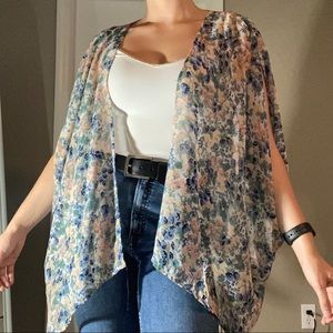 Cynthia Rowley Pastel Floral Kimono